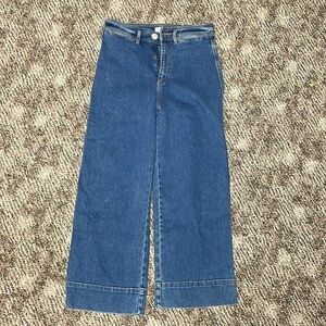 LOFT High Waist Wide Leg Jeans